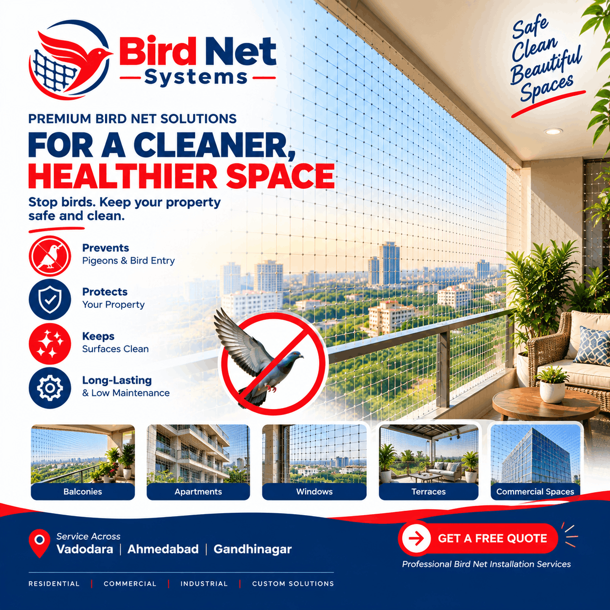 Commercial Bird Netting Solutions